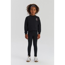 Tyess Bg Store Kız Çocuk Siyah Tayt