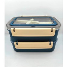 Vagonlıfe Lunch Box Çelik 1600ML Lacivert BL2221-2