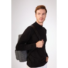 Siyah Yarım Balıkçı %100 Pamuk Düz Renk Slim Fit Erkek Triko