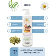 Le Natura Organik & Vegan Sertifikalı, Glutensiz Bebek  Saç ve Vücut Şampuanı - 400 ml