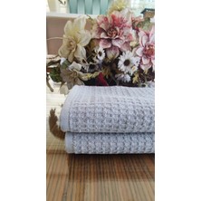 (2.li Gri Set) Dekoratif %100 Pamuk 50X75CM. El ve Yüz Havlusu ,mutfak Havlusu, Temizlik Bezi