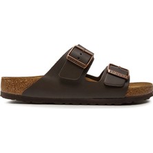 Birkenstock Arızona Unisex Terlik 51101 Kahverengi Renk Düz Topuklu Konfor ve Hafiflik