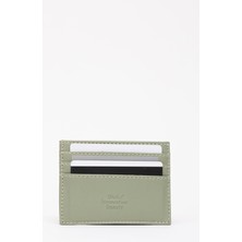 SHAKA Mint Yeşil SHK68 Unisex Suni Deri Süper Ince Model Kağıt Para Bölmeli Kredi Kartı ve Kartvizitlik Kartlık Cüzdan