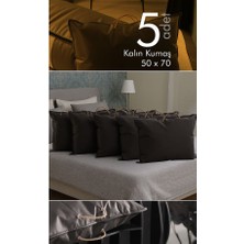 Vedsey 5'li Set 70X50 cm Yastık & Kıyafet Organizer Hurç Siyah