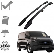 Transit Custom Van Kısa Şase 2025 2026 2027 Portbagaj Tavan Çıtası Siyah