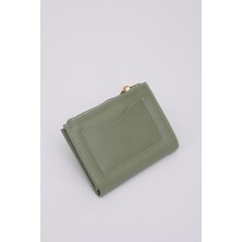 SHAKA Mint Yeşil SHK70 Suni Deri Ön Cepli Bozuk ve Kağıt Para Bölmeli Kartlıklı Çıtçıt Kapatmalı Cüzdan