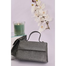 Weem Bag 408 Çizgili Çupra Saplı Taşlı Abiye Çanta