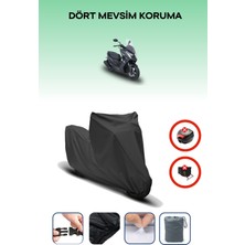 Kymco Dink R 150 Uyumlu Siyah Motorsiklet Branda, Motor Örtüsü