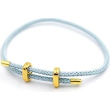 Yenisini Al Hasır Bileklik - Açık Mavi