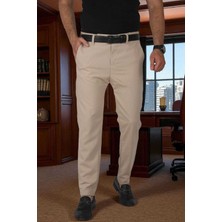 Deepsea Italyan Kesim Tüylenmez Likralı Spor Pantolon Esnek Kumaş Bilek Boy Boru Paça Klasik Pantolon 2502005