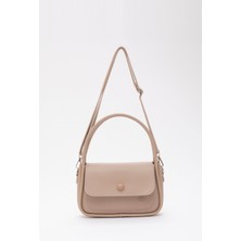 Vizon SHK97 Suni Deri Ön Cep Detaylı 2 Bölmeli Ayarlanabilir Askılı El,kol ve Omuz Çantası