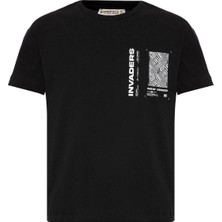 Routefield Tac Kids Unisex Çocuk Siyah Tişört