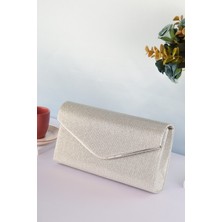 Weembag Çizgili Çupra Biyeli Zarf Venezia Kadın Çanta