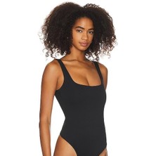 Kadın Çift Kat  Ince Askılı Jarse Bodysuit