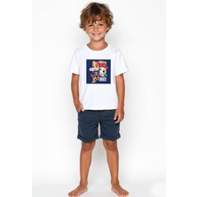 Erkek Çocuk Paw Patrol Baskılı Pamuklu T-Shirt