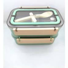 Vagonlıfe Lunch Box Çelik 1600ML Yeşil BL2221-2