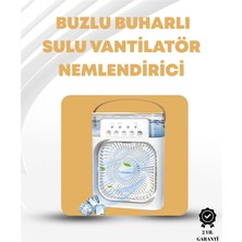 Taşınabilir 3'ü 1 Arada Mini Fan | Nemlendirici + Soğutucu + Gece Lambası