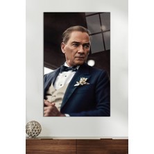 M.kemal Atatürk Portresi Cam Tablo, Ev ve Ofis Dekoru, Hediyelik Duvar Dekorasyonu ,kırılmaz Cam