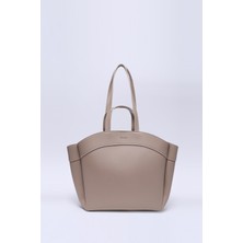 Vizon Shk163 Çift Askılı, Makyaj Çantalı, Çıtçıtlı Büyük Boy El, Kol ve Omuz Çantası