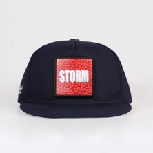 Storm Logolu Lacivert Hip Hop Şapka