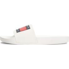 Tommy Hilfiger TOMMY JEANS POOL SLIDE ES Ekru Erkek Terlik