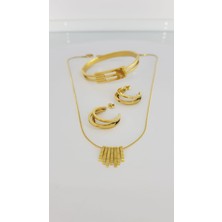 Kaburga Gold Çelik Takı Seti SNS50026871