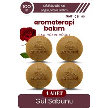 Sabunal Gül Sabunu 4 Adet - Aromaterapi Cilt Bakımı