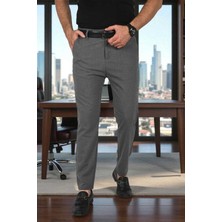 Deepsea Italyan Kesim Tüylenmez Likralı Spor Pantolon Esnek Kumaş Bilek Boy Boru Paça Klasik Pantolon 2502005