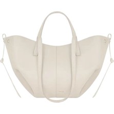 Xiaobang Fransız Polene Kadın Çantası Inek Derisi Büyük Kapasiteli Tote Çanta Pileli Polene Niş Elde Taşınan Omuz Koltuk Altı Çantası (Yurt Dışından)