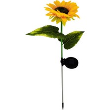 2 Adet Solar Güneş Enerjili Ayçiçeği Bahçe Aydınlatma Dekorasyon Işığı 2 Adet