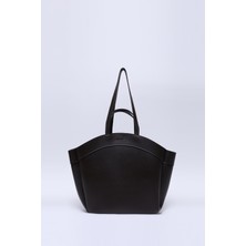 Kahve Rengi Shk163 Çift Askılı, Makyaj Çantalı, Çıtçıtlı Büyük Boy El, Kol ve Omuz Çantası