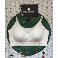Valentina Fitilli Ince Askılı Hafif Destekli Kopçasız Dikişsiz Lazer Kesim Bralet/sütyen/büstiyer