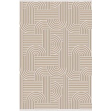 Grande 2004A Bej Yumuşak Dokulu Modern Salon, Mutfak, Oturma, Çocuk Odası Halısı