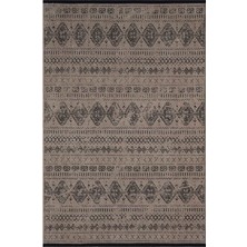 Vitali Home Gaia Bej Halı Yıkanabilir Kaymaz Taban Şönil Kilim Dokuma Pamuk Taban Kilim 10354 80 x 150
