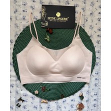 Valentina Fitilli Ince Askılı Hafif Destekli Kopçasız Dikişsiz Lazer Kesim Bralet/sütyen/büstiyer