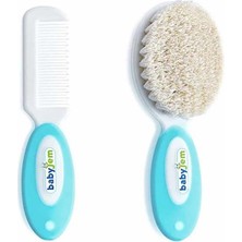 Popüler Sepet Doğal Kıl Fırça Tarak Seti 519 Mavi