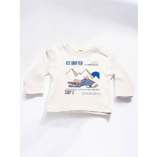 Erkek Bebek Ice Drifter Yazılı Ince Uzun Kollu Tshirt