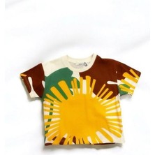 Erkek Bebek Çocuk Pamuklu Desenli Tshirt