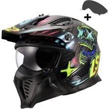 Ls2 Drıfter Rayz Siyah-Mavi Kask