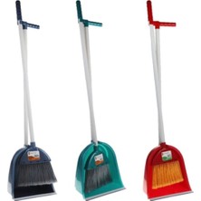 Hazneli ve Saplı Faraşlı Fırça Seti, Dayanıklı ve Kullanışlı Temizlik Aracılığı