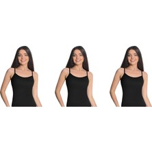 Kadın Bambu Ip Askılı Atlet 3'lü Paket 1521