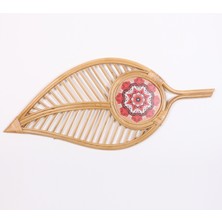 Mylamp Leaf Doğal Rattan 95 x 45 cm Desenli Duvar Dekoru