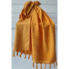 %100 Pamuk Havuz & Plaj Havlusu - Havlu Peştemal 90X170CM - Kayısı