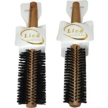 Liva 540 350 Saç Fırçası Yanmaz Profesyonel Fön Fırçası 2 Adet
