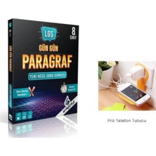 Strateji Yayınları 2025 Gün Gün Paragraf 8.sınıf Soru Bankası Priz Telefon Tutucu Hediye