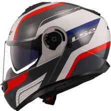 Ls2 Strobe 2 Monza Siyah-Beyaz-Kırmızı Kask