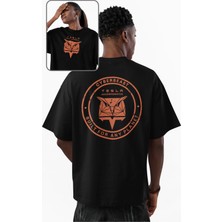 Unisex Tesla Incorporated Sırt Baskılı Tişört, Oversize Araba Temalı Bisiklet Yaka T-Shirt