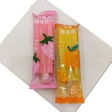 2 Adet Büyük Boy Çubuklu Dondurma Şeklinde Silgi (Pembe/sarı) (10CM)