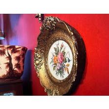 Çerçevesinde Avrupa Goblen Pano 35 cm x 30 cm Ölçülerinde