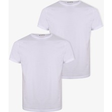 Erkek 2'li Basic Likralı T-Shirt